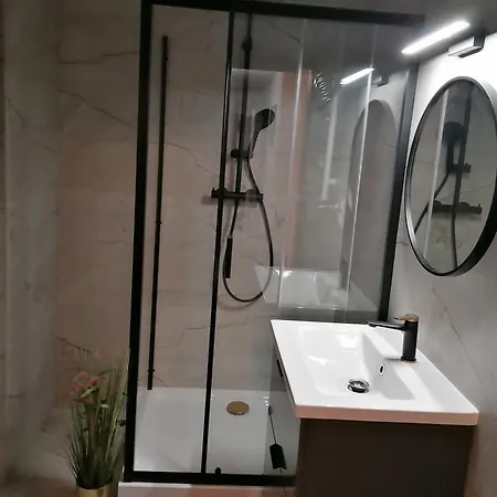 公寓 Hanza Tower Apartment-basen