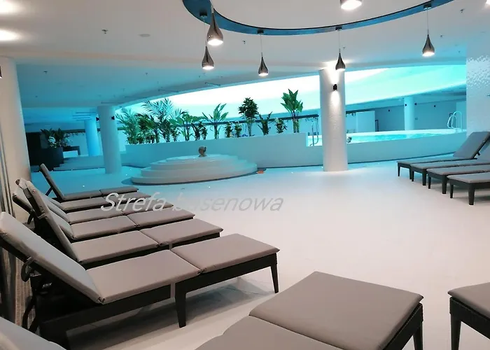 아파트 Hanza Tower Apartment-basen 슈체친